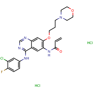 Chemical structure of Canertinib dihydrochloride , CAS 289499-45-2, AChemBlock S86740