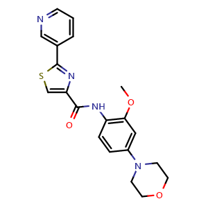 Chemical structure of IRAK inhibitor 6 , CAS 1042672-97-8, AChemBlock S86744