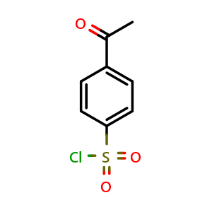 Chemical structure of 4-Acetylbenzenesulfonyl chloride , CAS 1788-10-9, AChemBlock S86750