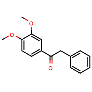 Chemical structure of 3',4'-DiMethoxy-2-phenylacetophenone , CAS 3141-93-3, AChemBlock S86758