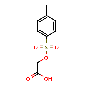 Chemical structure of 2-(p-Toluenesulfonyloxy)acetic Acid , CAS 39794-77-9, AChemBlock S86782