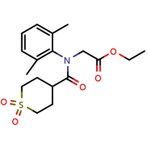 ethyl N-(2,6-dimethylphenyl)-N-(1,1-dioxidotetrahydro-2H-thiopyran-4-carbonyl)glycinate