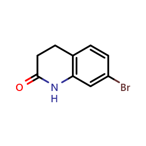 Chemical structure of 7-Bromo-3,4-dihydroquinolin-2(1H)-one , CAS 14548-51-7, AChemBlock S86949