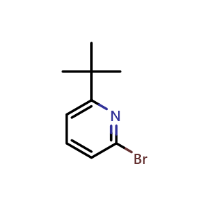 Chemical structure of 2-bromo-6-(tert-butyl)pyridine , CAS 195044-14-5, AChemBlock S86966