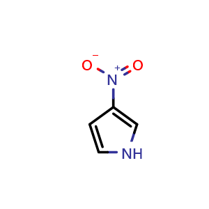 Chemical structure of 3-nitro-1H-pyrrole , CAS 5930-94-9, AChemBlock S86994