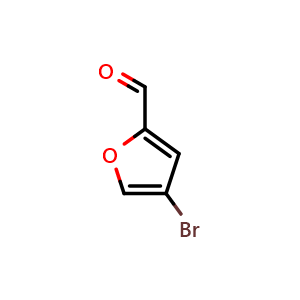 Chemical structure of 4-bromofuran-2-carbaldehyde , CAS 21921-76-6, AChemBlock S87036