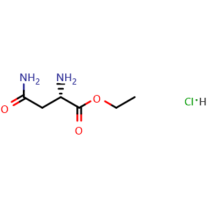 Chemical structure of ethyl asparaginate hydrochloride , CAS 24184-37-0, AChemBlock S87059