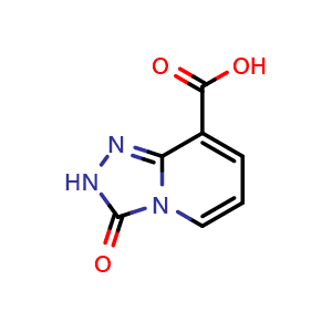 Chemical structure of 3-oxo-2,3-dihydro-[1,2,4]triazolo[4,3-a]pyridine-8-carboxylic acid , CAS 53975-72-7, AChemBlock S87136