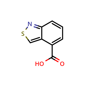 Chemical structure of benzo[c]isothiazole-4-carboxylic acid , CAS 56910-99-7, AChemBlock S87142