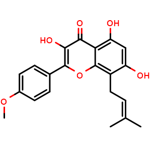 Chemical structure of Icaritin , CAS 118525-40-9, AChemBlock S87253