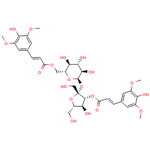 Chemical structure of 3',6-DISINAPOYLSUCROSE , CAS 139891-98-8, AChemBlock S87255