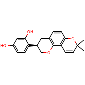 Chemical structure of Glabridin , CAS 59870-68-7, AChemBlock S87288