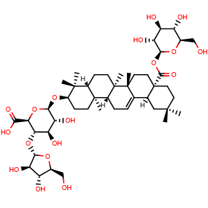 Chemical structure of Chikusetsusaponin IV , CAS 7518-22-1, AChemBlock S87291