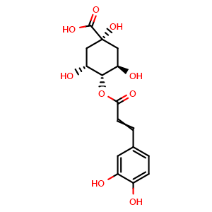 Chemical structure of 4-Caffeoylquinic acid , CAS 905-99-7, AChemBlock S87296