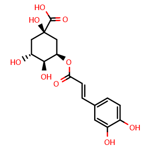 Chemical structure of Neochlorogenic acid , CAS 906-33-2, AChemBlock S87297
