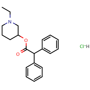 Chemical structure of PIPERIDOLATE HYDROCHLORIDE , CAS 129-77-1, AChemBlock S87307