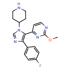 Chemical structure of SB 242235 , CAS 193746-75-7, AChemBlock S87317