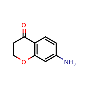 Chemical structure of 7-aminochroman-4-one , CAS 103440-75-1, AChemBlock S87339