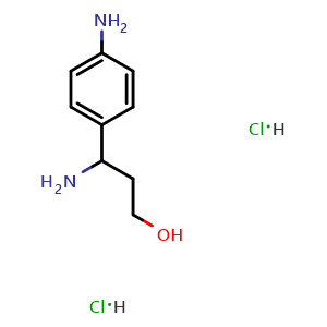3-amino-3-(4-aminophenyl)propan-1-ol dihydrochloride