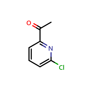 Chemical structure of 1-(6-chloropyridin-2-yl)ethan-1-one , CAS 152356-57-5, AChemBlock S87653