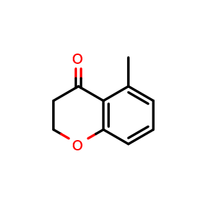 Chemical structure of 5-methylchroman-4-one , CAS 18385-68-7, AChemBlock S87715