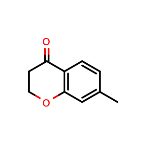 Chemical structure of 7-methylchroman-4-one , CAS 18385-69-8, AChemBlock S87716