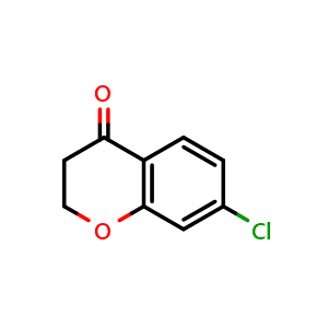 Chemical structure of 7-chlorochroman-4-one , CAS 18385-72-3, AChemBlock S87717