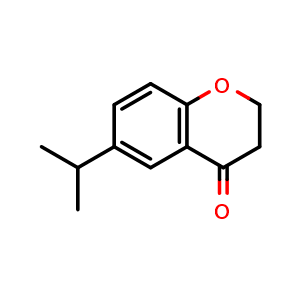 Chemical structure of 6-isopropylchroman-4-one , CAS 198341-11-6, AChemBlock S87751