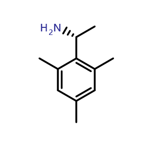 Chemical structure of (R)-1-mesitylethan-1-amine , CAS 20050-15-1, AChemBlock S87754