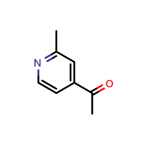 Chemical structure of 1-(2-methylpyridin-4-yl)ethan-1-one , CAS 2732-28-7, AChemBlock S87832