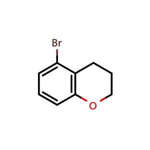 Chemical structure of 5-bromochromane , CAS 319478-14-3, AChemBlock S87853