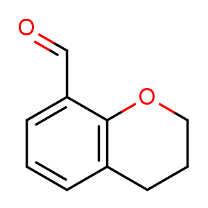 Chemical structure of chromane-8-carbaldehyde , CAS 327183-32-4, AChemBlock S87861