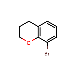Chemical structure of 8-bromochromane , CAS 3722-78-9, AChemBlock S87877