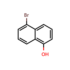 Chemical structure of 5-bromonaphthalen-1-ol , CAS 52927-23-8, AChemBlock S87920