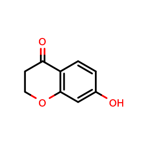 Chemical structure of 7-hydroxychroman-4-one , CAS 76240-27-2, AChemBlock S87995
