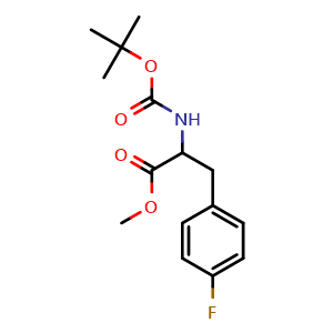 methyl 2-((tert-butoxycarbonyl)amino)-3-(4-fluorophenyl)propanoate