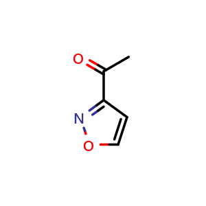 Chemical structure of 1-(isoxazol-3-yl)ethan-1-one , CAS 88511-37-9, AChemBlock S88060
