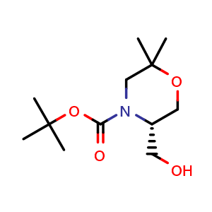 tert-butyl (S)-5-(hydroxymethyl)-2,2-dimethylmorpholine-4-carboxylate