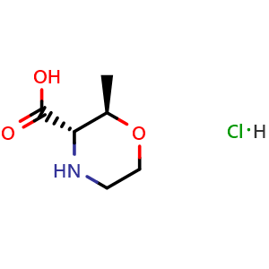 (2R,3S)-2-methylmorpholine-3-carboxylic acid hydrochloride