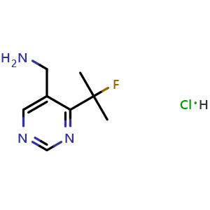 (4-(2-fluoropropan-2-yl)pyrimidin-5-yl)methanamine hydrochloride