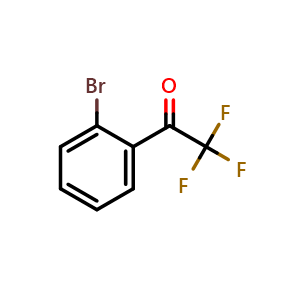 Chemical structure of 1-(2-bromophenyl)-2,2,2-trifluoroethan-1-one , CAS 244229-34-3, AChemBlock S88377