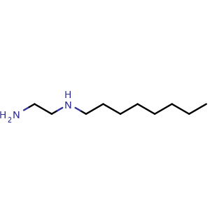 Chemical structure of N1-octylethane-1,2-diamine , CAS 40510-21-2, AChemBlock S88403