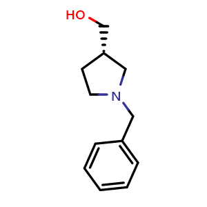 Chemical structure of (S)-(1-benzylpyrrolidin-3-yl)methanol , CAS 78914-69-9, AChemBlock S88448