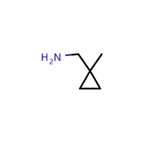 Chemical structure of (1-methylcyclopropyl)methanamine , CAS 98137-40-7, AChemBlock S88480