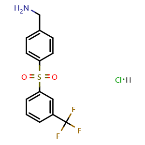 (4-((3-(trifluoromethyl)phenyl)sulfonyl)phenyl)methanamine hydrochloride