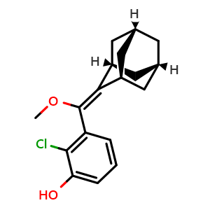 3-((Z)-((1r,3s,5R,7S)-adamantan-2-ylidene)(methoxy)methyl)-2-chlorophenol