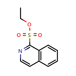 Chemical structure of ethyl isoquinoline-1-sulfonate , CAS 2411636-73-0, AChemBlock S88581