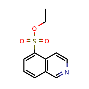 Chemical structure of ethyl isoquinoline-5-sulfonate , CAS 2044706-58-1, AChemBlock S88582
