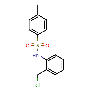 Chemical structure of N-(2-(chloromethyl)phenyl)-4-methylbenzenesulfonamide , CAS 243844-35-1, AChemBlock S88590