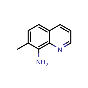 Chemical structure of 7-methylquinolin-8-amine , CAS 5470-82-6, AChemBlock S88606